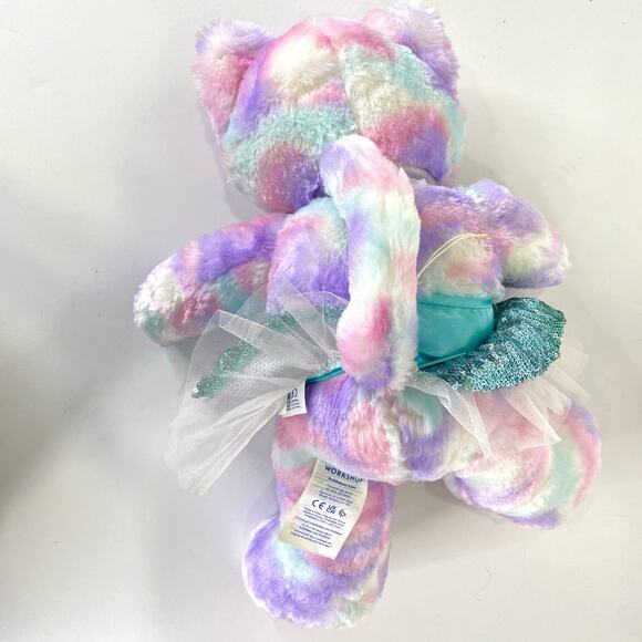 Build A Bear Pastel Swirl Kitty Blue Sequin Dress Music Trolls Wanna Have Fun - Picture 5 of 10